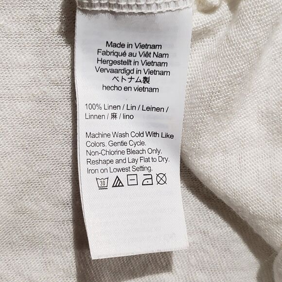 J Crew Womens Linen Short Sleeve Striped Rolled Sleeve Small - Picture 4 of 6